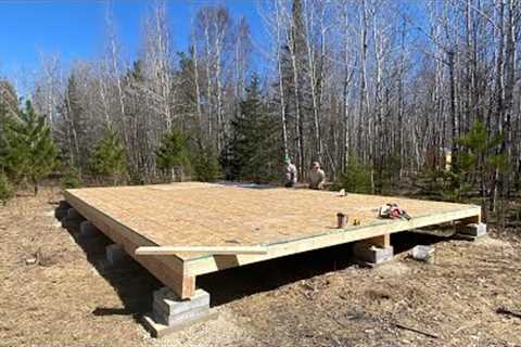 Simple Mortgage Free Cabin Build Pt 2: Beam And Floor Construction
