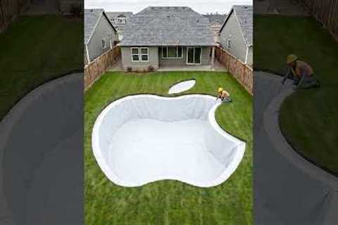 I Built a Giant Apple-Shaped Pool in My Backyard