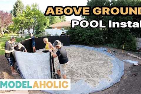 Above Ground Pool Install DIY | Remodelaholic  #diy #pool #installation