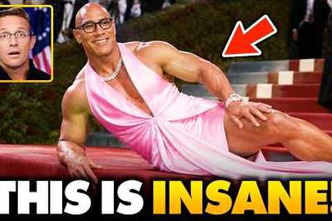 The Rock Wears Dress in Public Humiliation Ritual: 'Real Men Wear Skirts!' Fans RAGE