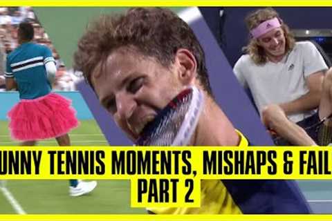 Tennis Mishaps, Fails &amp; Funny Moments - Part 2