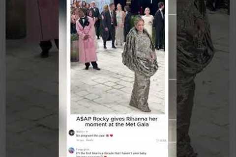 A$AP Rocky gives Rihanna her moment at the Met Gala #asaprocky #rihanna