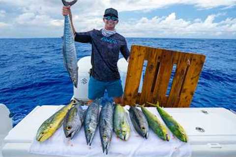 The SECRET to Deep Sea Fishing! Catch Clean Cook (Wahoo, Tuna, mahi mahi)