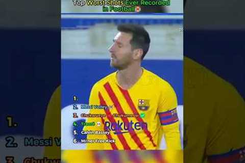 Top Worst Shots Ever Recorded in Football 😭