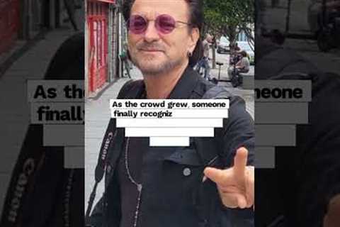 BONO Joins Street Musicians in Dublin: Epic Surprise Performance! 🎸🇮🇪 #u2  #bono