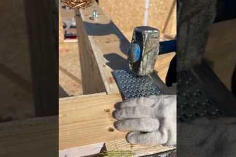 Fix Wood Joints Stronger With This Metal Plate 🔥 Easy Fast Framing #DIY #tools #construction