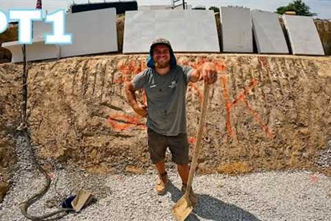 DIY Inground Swimming Pool | Pt1 Excavation Shaping walls the correct way [Build Series]