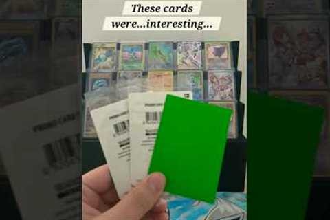 These were some STRANGE cards! #pokemoncards #hobbies #strangecards