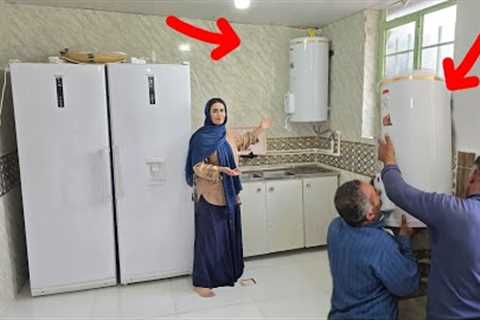 Plumbing in Parisa Khanom's house and installing a water heater