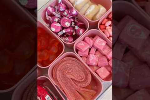 *asmr* pink snack box restock🎀 #asmr #restock #pink #aesthetic #snacks #satisfying #organizedhome