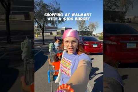 shopping at Walmart with a $100 budget 😘🤞🏼 #girlmom #shopping #budget