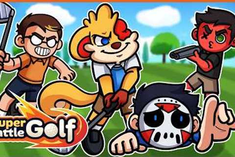 A GOLFING GAME WHERE YOU CAN SHOOT EACHOTHER?!?!? [Super Battle Golf]