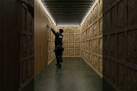 Underground Container House Hidden Beneath a Luxury Mansion 😳 | #youtubeshorts