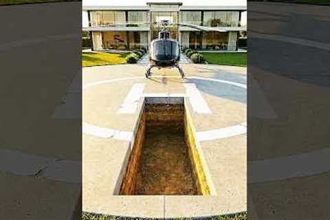 Luxury Secret Base With Underground Helipad