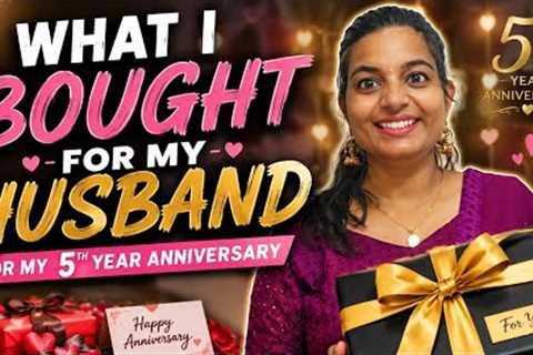 What I Bought for my husband for my 5 Year Anniversary|Anniversary Gift Ideas|