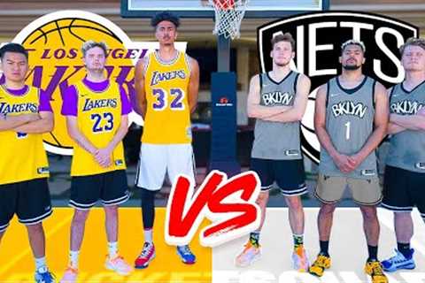 Nets vs. Lakers INSANE NBA Basketball Challenges