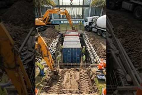 They Buried a Shipping Container… Then THIS Appeared Underground🤯🏚️⬇️#shorts..