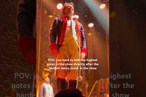 fighting to breathe at this moment in Hamilton on Broadway 🥵 #theatre #musical #actor #pov #singing