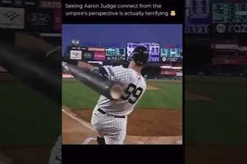 Aaron Judge POV #homerun #aaronjudge #yankees #newyorkyankees #baseballshorts #baseball #mlb