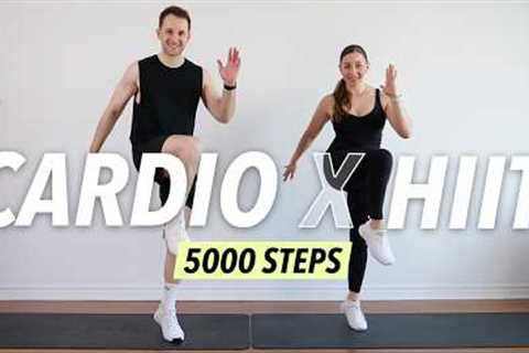 30 Min Cardio HIIT Workout at Home – 5000 Steps Fat Burn (No Equipment)