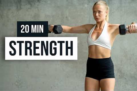 20 MIN BUILD STRENGTH at home or in the gym, full body workout