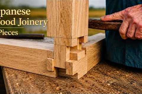Japanese Wood Joinery 3 Pieces, No Screws, Unbreakable Strength