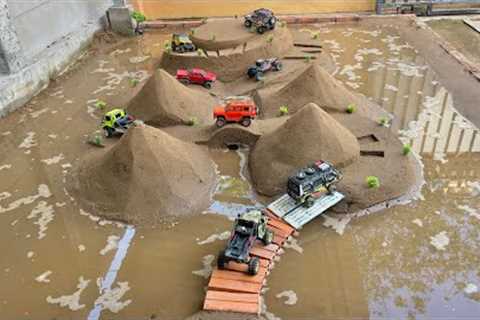 RC Cars Battle Across Floating Bridges & Tough Island Trails!