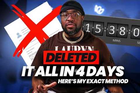 How I Deleted Everything Off My Credit Report in 4 Days (2026 Sweep Guide)