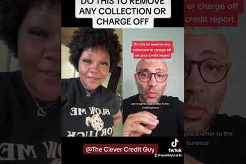 DO THIS TO REMOVE ANY COLLECTION OR CHARGE OFF #credit #creditrestoration #chargeoffs #collections