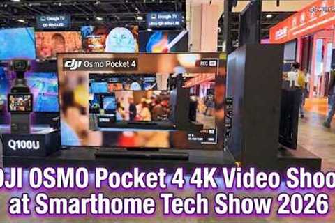[4K HDR] DJI pocket 4 video with zoom - Smart Home Tech Show 2026 at Suntec walkthrough