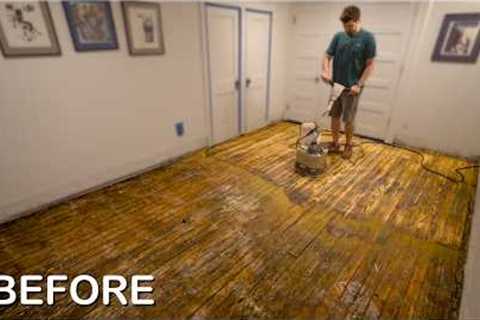 I transformed my 100-year-old hardwood floor