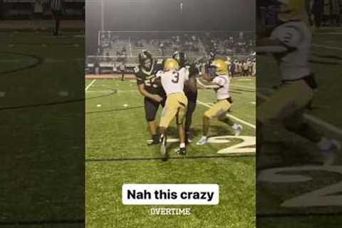 #3 must’ve been out there talking crazy cause omg 😳 #shorts #football #highlights #highschoolsports