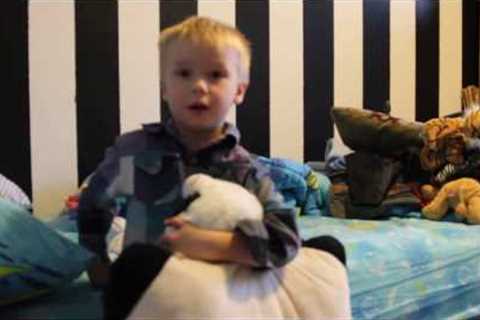4 year old boy opened his presents before Christmas