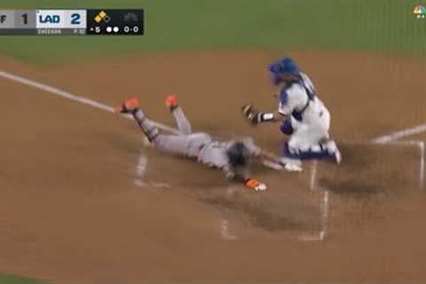 JUNG HOO LEE'S FIRST MLB INSIDE-THE-PARK HOMER! (First Giant player to do so at Dodger Stadium 😲)