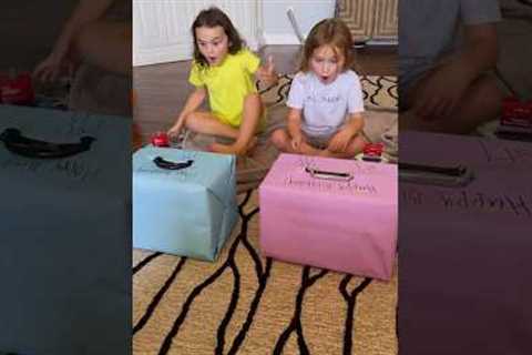 Opening birthday presents with the twins! #garzacrew #birthdaypresent #presents #openingpresents