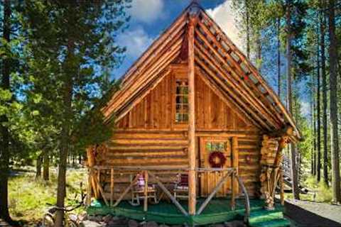 Historic Log Cabin Tour | How to Build a Tiny Home on an Extreme Budget