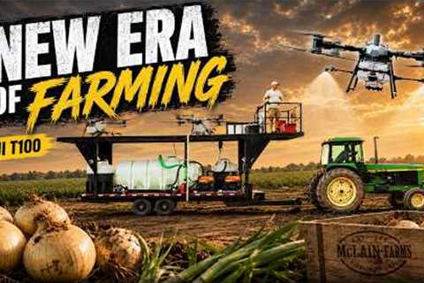 Vidalia Onion Farmer Using Spray Drone Technology