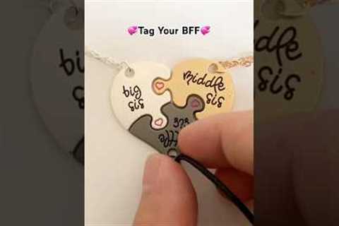 This isn’t just a necklace, it’s a promise I made to my bestie 💖#bff #besties  #necklace #gifts