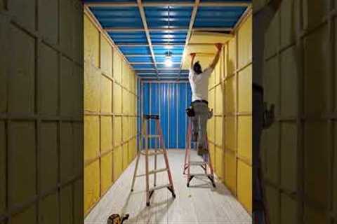 Shipping Container Transformed into Hidden Underground Room #timelapse #satisfying