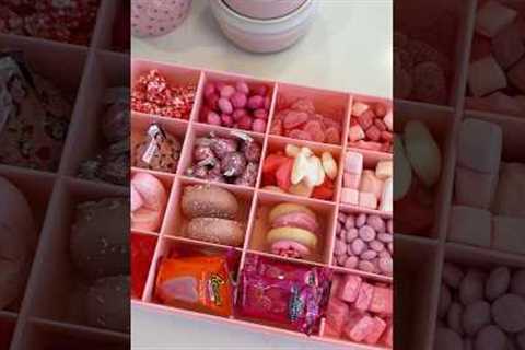 *asmr* pink snack box restock 💞💕💗 #asmrsounds #asmr #pink #restock #snackbox #snacks #candy