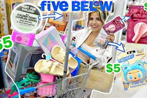 FIVE BELOW SUMMER SHOPPING SPREE! ✨ Luxury Dupes + Hunt For GOLDIE Golden Ticket Finds (No Budget!)