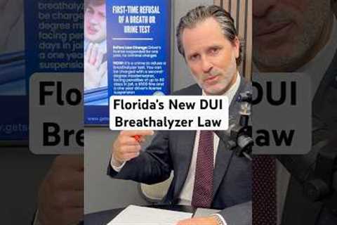 Florida's new DUI breathalyzer refusal law went in effect this October! #new #law #police #driving