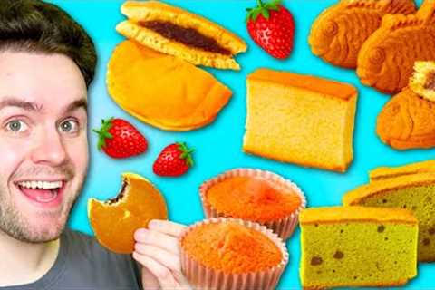 Trying AUTHENTIC Japanese Cakes! - SAKURACO Snack Box REVIEW!