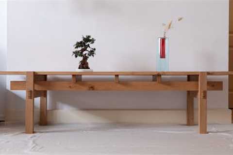 Making a bench using traditional Japanese joinery