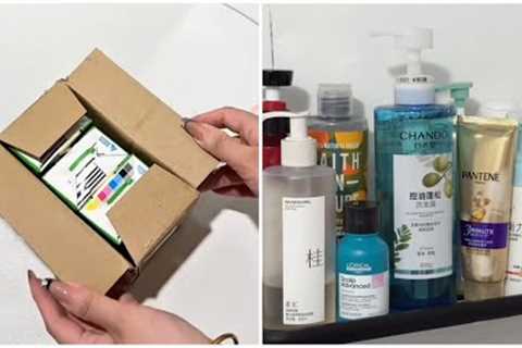 Asmr Unboxing Sound! Aahan Asmr #asmrsounds #unpacking #cosmetics #skincare #home #asmr episode 381
