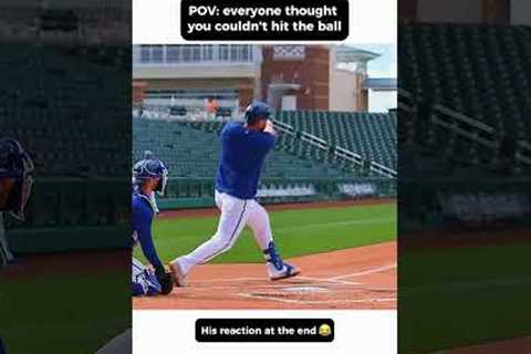 Everyone thought he couldn’t hit the ball until 😱 @MLB #mlb #baseball