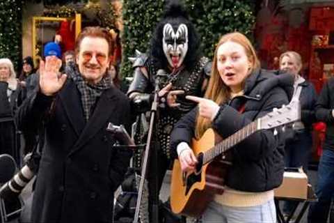 When Rock Stars Surprise Street Performers