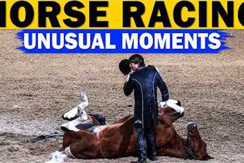 15 OF THE WEIRDEST HORSE RACING MOMENTS!
