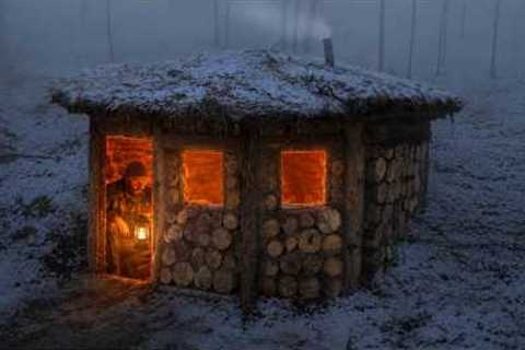 I Build My DREAM Log Cabin From Scratch In The Wilderness! Bushcraft Shelter