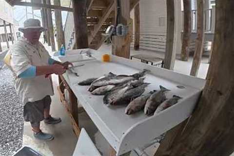 Shell Beach Speckled Trout Island Hopping Burning Gas Looking For Big Trout 